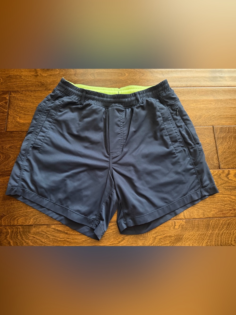 Birddogs Men's Shorts Small Lined Navy Blue Boom For Your Boomstick